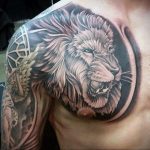 Фото тату мужской татуировки с животным 12.03.2020 №009 -animal tattoos- tatufoto.com