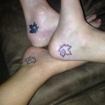 Фото тату про любовь Кленовый Лист 03.02.2020 №019 -maple leaf tattoo- tatufoto.com