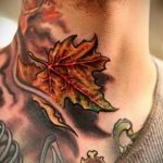 Фото тату про любовь Кленовый Лист 03.02.2020 №058 -maple leaf tattoo- tatufoto.com