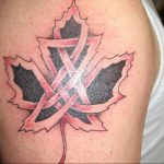 Фото тату про любовь Кленовый Лист 03.02.2020 №077 -maple leaf tattoo- tatufoto.com