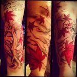 Фото тату про любовь Кленовый Лист 03.02.2020 №088 -maple leaf tattoo- tatufoto.com