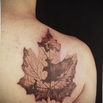 Фото тату про любовь Кленовый Лист 03.02.2020 №120 -maple leaf tattoo- tatufoto.com