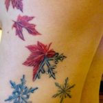 Фото тату про любовь Кленовый Лист 03.02.2020 №143 -maple leaf tattoo- tatufoto.com