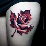 Фото тату про любовь Кленовый Лист 03.02.2020 №154 -maple leaf tattoo- tatufoto.com
