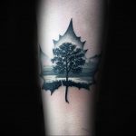 Фото тату про любовь Кленовый Лист 03.02.2020 №183 -maple leaf tattoo- tatufoto.com