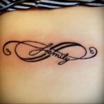 Фото тату про любовь рисунок Бесконечность 03.02.2020 №025 -heart tattoo- tatufoto.com