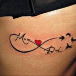 Фото тату про любовь рисунок Бесконечность 03.02.2020 №134 -heart tattoo- tatufoto.com