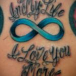 Фото тату про любовь рисунок Бесконечность 03.02.2020 №138 -heart tattoo- tatufoto.com