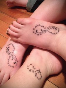 Фото тату про любовь рисунок Бесконечность 03.02.2020 №139 -heart tattoo- tatufoto.com