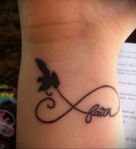Фото тату про любовь рисунок Бесконечность 03.02.2020 №143 -heart tattoo- tatufoto.com
