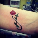 Фото тату про любовь рисунок Бесконечность 03.02.2020 №145 -heart tattoo- tatufoto.com