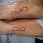 Фото тату про любовь рисунок Бесконечность 03.02.2020 №173 -heart tattoo- tatufoto.com