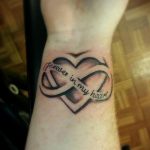 Фото тату про любовь рисунок Бесконечность 03.02.2020 №185 -heart tattoo- tatufoto.com