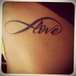 Фото тату про любовь рисунок Бесконечность 03.02.2020 №207 -heart tattoo- tatufoto.com