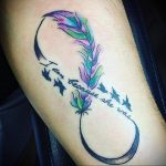 Фото тату про любовь рисунок Бесконечность 03.02.2020 №208 -heart tattoo- tatufoto.com