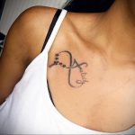 Фото тату про любовь рисунок Бесконечность 03.02.2020 №212 -heart tattoo- tatufoto.com