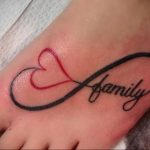 Фото тату про любовь рисунок Бесконечность 03.02.2020 №232 -heart tattoo- tatufoto.com