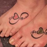 Фото тату про любовь рисунок Бесконечность 03.02.2020 №267 -heart tattoo- tatufoto.com