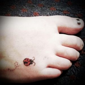 Фото тату про любовь рисунок Божья Коровка 03.02.2020 №242 -ladybug- tatufoto.com