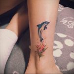 Фото тату про любовь рисунок Дельфин 03.02.2020 №095 -dolphin tattoo- tatufoto.com
