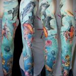 Фото тату про любовь рисунок Дельфин 03.02.2020 №110 -dolphin tattoo- tatufoto.com