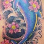 Фото тату про любовь рисунок Дельфин 03.02.2020 №155 -dolphin tattoo- tatufoto.com