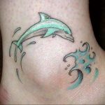 Фото тату про любовь рисунок Дельфин 03.02.2020 №186 -dolphin tattoo- tatufoto.com