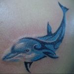 Фото тату про любовь рисунок Дельфин 03.02.2020 №194 -dolphin tattoo- tatufoto.com