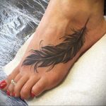 Фото тату про любовь рисунок Перо 03.02.2020 №121 -tattoo feather- tatufoto.com
