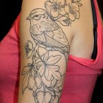 Фото тату про любовь рисунок Птица 03.02.2020 №110 -bird tattoo- tatufoto.com