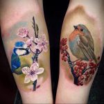 Фото тату про любовь рисунок Птица 03.02.2020 №197 -bird tattoo- tatufoto.com