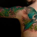Фото тату про любовь рисунок Птица 03.02.2020 №306 -bird tattoo- tatufoto.com