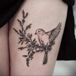 Фото тату про любовь рисунок Птица 03.02.2020 №309 -bird tattoo- tatufoto.com