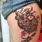 Фото тату про любовь рисунок Сердце 03.02.2020 №088 -heart tattoo- tatufoto.com