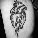 Фото тату про любовь рисунок Сердце 03.02.2020 №104 -heart tattoo- tatufoto.com