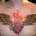 Фото тату про любовь рисунок Сердце 03.02.2020 №119 -heart tattoo- tatufoto.com
