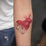 Фото тату про любовь рисунок Сердце 03.02.2020 №123 -heart tattoo- tatufoto.com