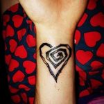 Фото тату про любовь рисунок Сердце 03.02.2020 №158 -heart tattoo- tatufoto.com