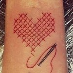 Фото тату про любовь рисунок Сердце 03.02.2020 №232 -heart tattoo- tatufoto.com