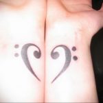 Фото тату про любовь рисунок Сердце 03.02.2020 №309 -heart tattoo- tatufoto.com