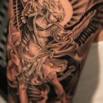 Фото тату про любовь рисунок ангела 03.02.2020 №001 -angel tattoo- tatufoto.com