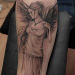Фото тату про любовь рисунок ангела 03.02.2020 №017 -angel tattoo- tatufoto.com