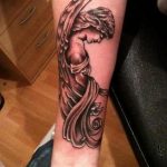 Фото тату про любовь рисунок ангела 03.02.2020 №019 -angel tattoo- tatufoto.com