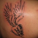 Фото тату про любовь рисунок ангела 03.02.2020 №028 -angel tattoo- tatufoto.com