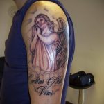 Фото тату про любовь рисунок ангела 03.02.2020 №097 -angel tattoo- tatufoto.com