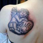 Фото тату про любовь рисунок ангела 03.02.2020 №110 -angel tattoo- tatufoto.com