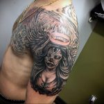 Фото тату про любовь рисунок ангела 03.02.2020 №182 -angel tattoo- tatufoto.com
