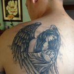 Фото тату про любовь рисунок ангела 03.02.2020 №188 -angel tattoo- tatufoto.com