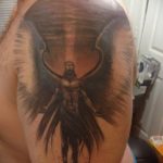 Фото тату про любовь рисунок ангела 03.02.2020 №190 -angel tattoo- tatufoto.com