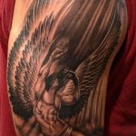 Фото тату про любовь рисунок ангела 03.02.2020 №209 -angel tattoo- tatufoto.com